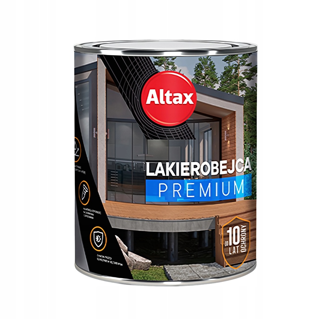 ALTAX PREMIUM LAKIEROBEJCA DO DREWNA MAHOŃ 0,75 L POŁYSK SZYBKOSCHNĄCA