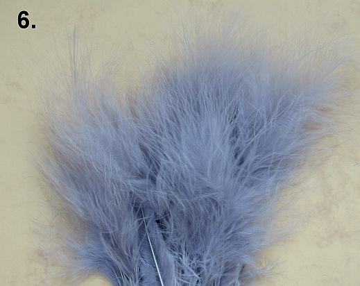 Puch marabuta (substytut) pióra - kolor szary