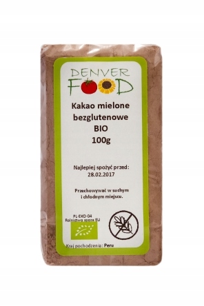 Kakao Jasne Bezglutenowe Bio, 100g