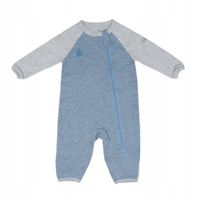 Juddlies Organic Raglan Pajacyk Blue XS