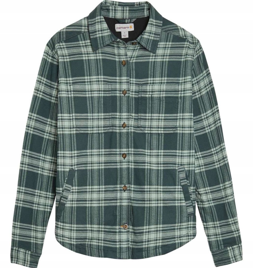 CARHARTT KOSZULA KURTKA OCIEPLANA FLANELA GREEN XS