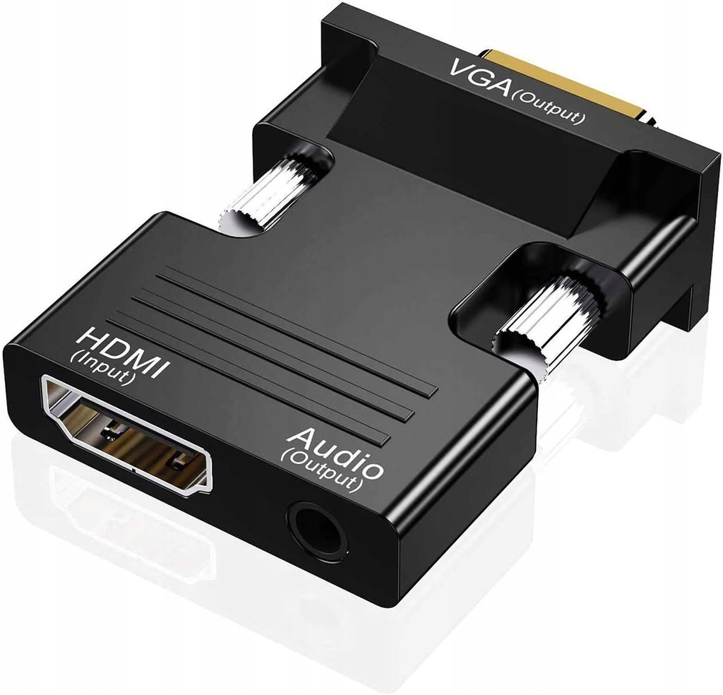 Купить АДАПТЕР-ПРЕОБРАЗОВАТЕЛЬ HDMI-VGA + АУДИОКАБЕЛЬ 3,5 ММ: отзывы, фото, характеристики в интерне-магазине Aredi.ru