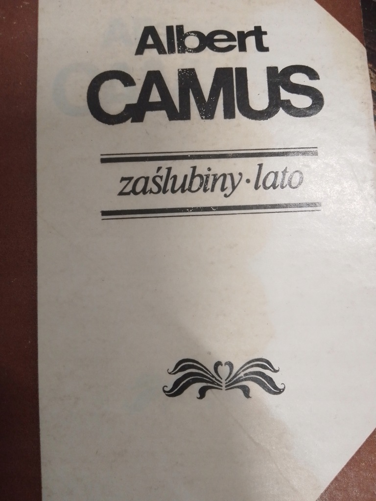 Camus ZAŚLUBINY LATO