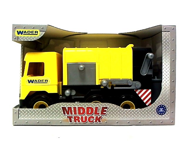 WADER middle truck śmieciarka żółta 32123
