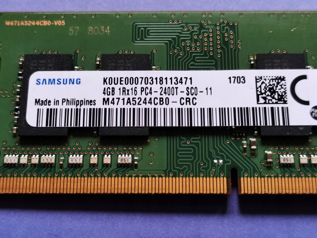 DDR4 4GB Samsung 2400T