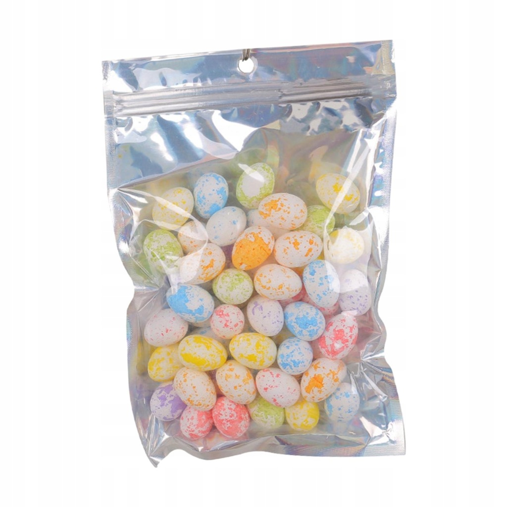 50 Pieces Easter Eggs Reusable Ornament Faux Fake Eggs for white egg spots