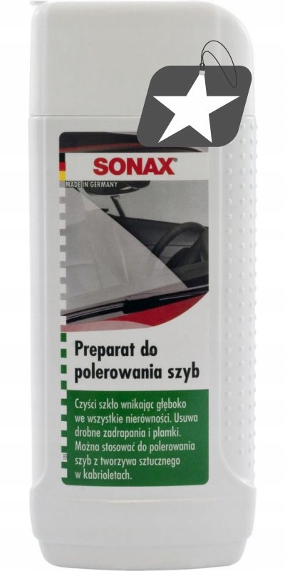 SONAX PREPARAT DO POLEROWANIA SZYB 250ML BIAŁ