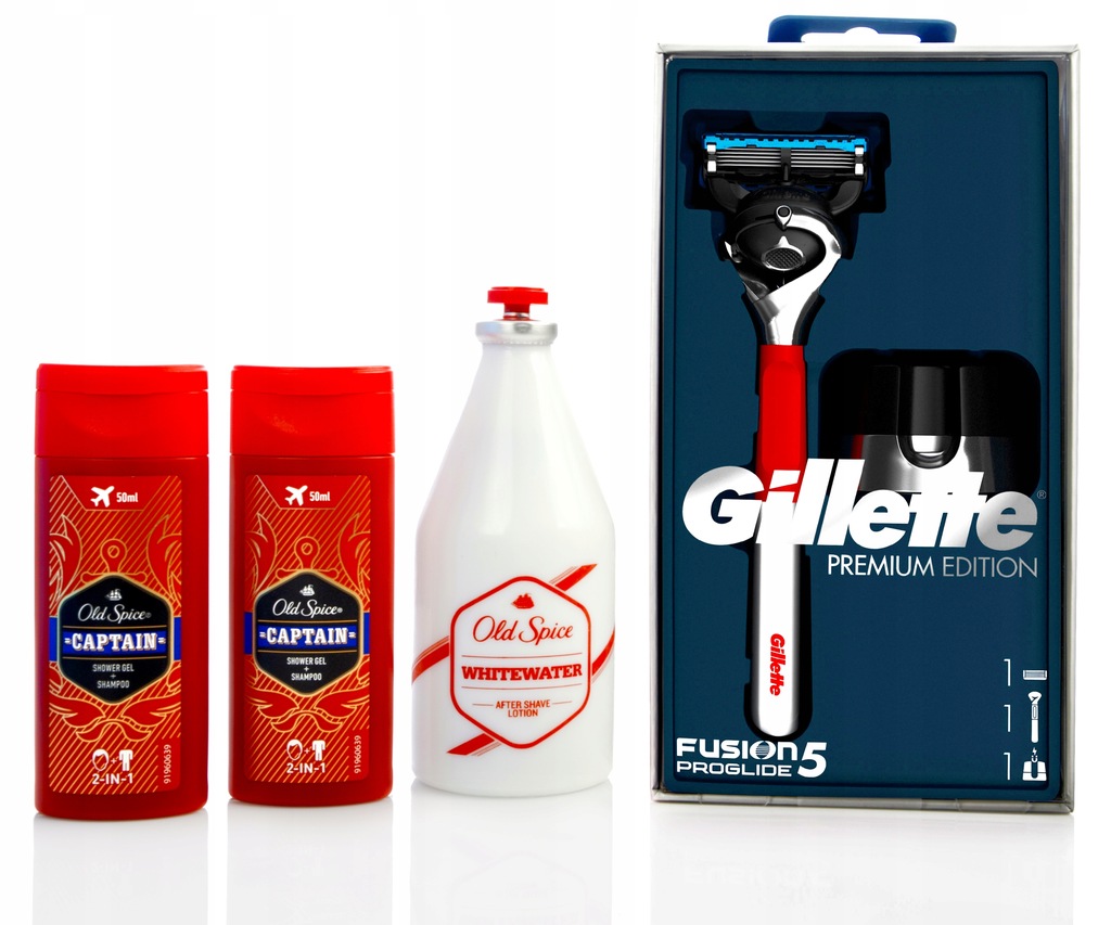 OLD SPICE GILLETTE MĘSKI ZESTAW KOSMETYKÓW +GRATIS 11394003232 oficjalne archiwum Allegro