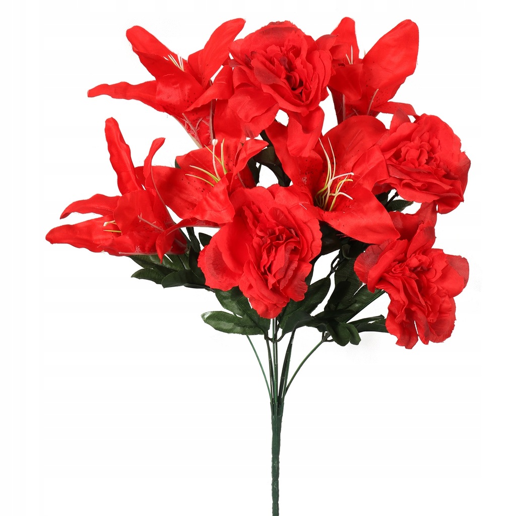 Bukiet sztucznych kwiatów mix piwonii i lilii