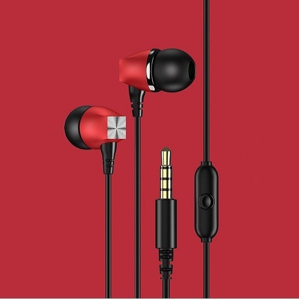 USAMS Słuchawki stereo EP-19 czerwony /red HSEP190