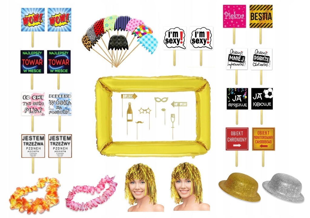 Купить Набор гаджетов для фотобудки Andrzejki Sylwester: отзывы, фото и ...