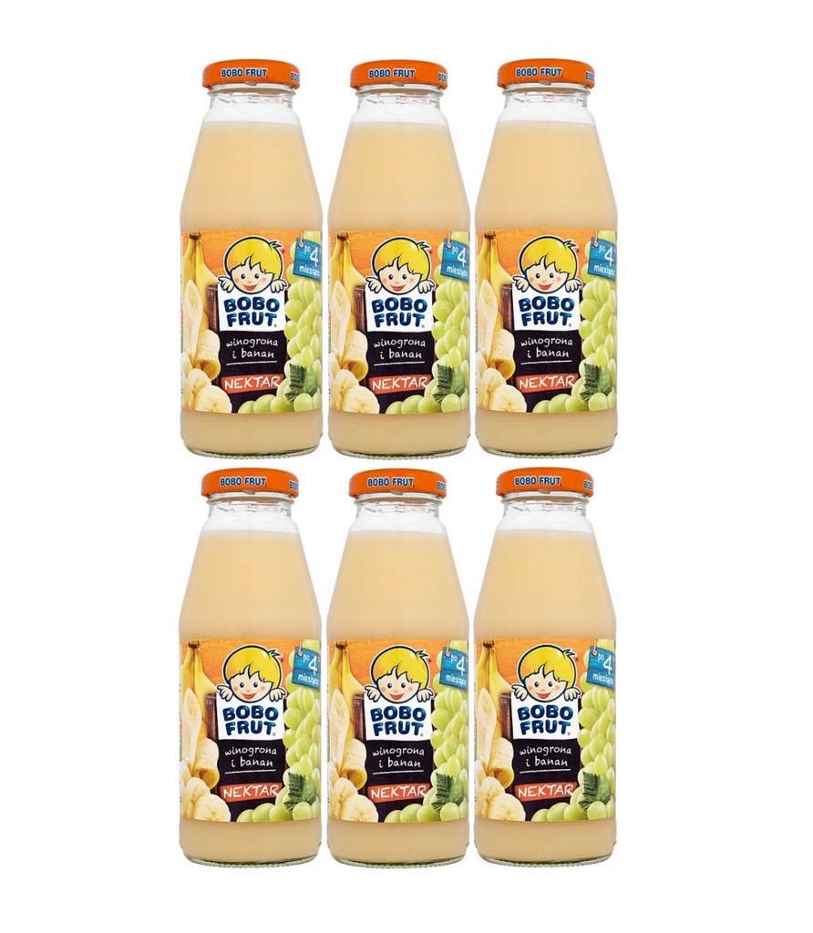 Bobo Frut Nektar winogrona i banan 6x300ml