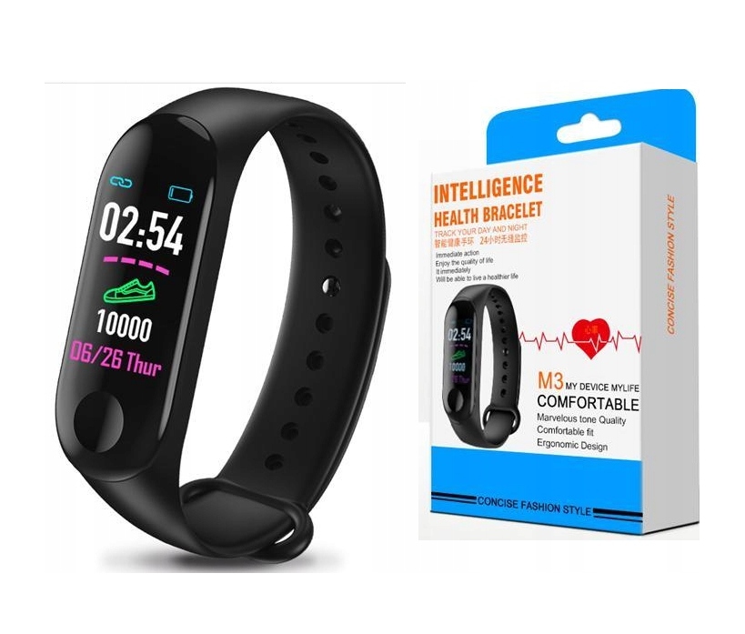 SMARTBAND OPASKA SMARTWATCH FITNESS M3 PULSOMETR