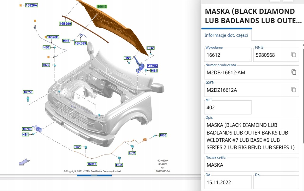 MASKA FORD BRONCO 2023