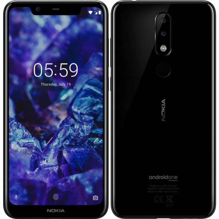 Nokia 5.1 Plus Czarna 32/3GB RAM DualSIM 4G/LTE EU