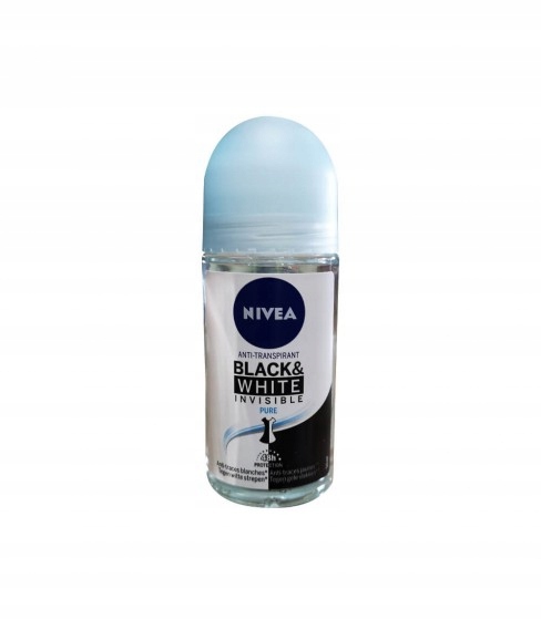 Nivea Black&White Antyperspirant 50ml, roll-on