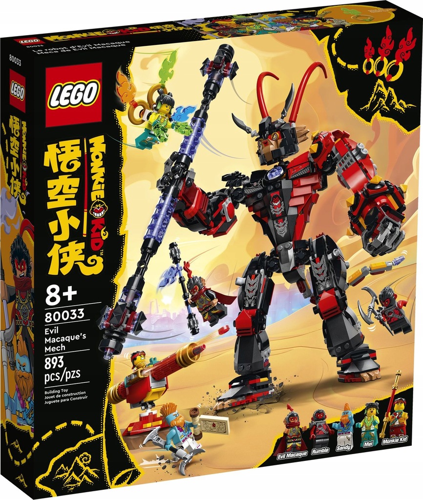 LEGO MONKIE KID 80033 MECH EVIL MACAQUE'A 8+ NOWY