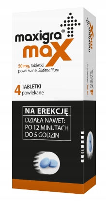 Maxigra Max 50mg 4tabl erekcja potencja syldenafil