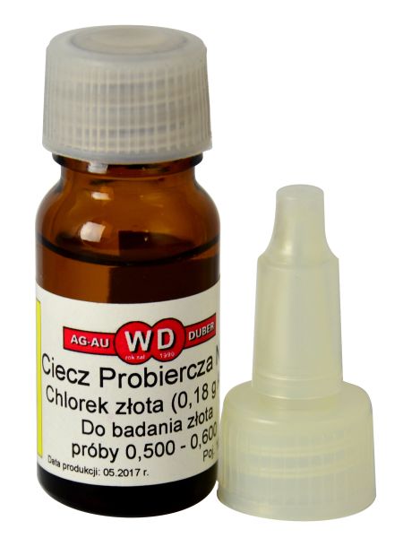 Ciecz Probiercza CHLOREK ZŁOTA 0,18g Au 10ml