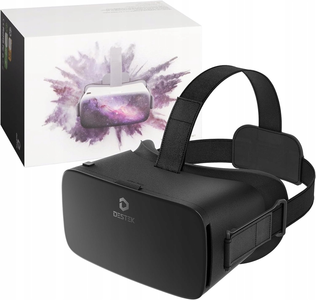 Okulary VR do Telefonu Gogle VR 110° FOV Soczewki Chroniące DESTEK V5