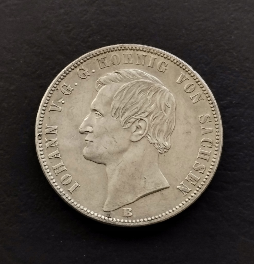 Moneta Niemcy Saksonia rok 1871 TALAR