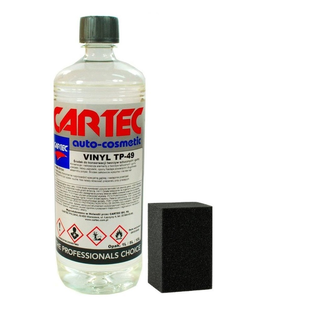 Cartec Vinyl TP-49 do plastiku i gumy 1l+aplikator