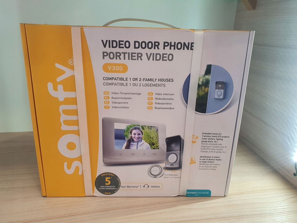 Domofon Somfy V300 dwa mieszkania Plug&Play