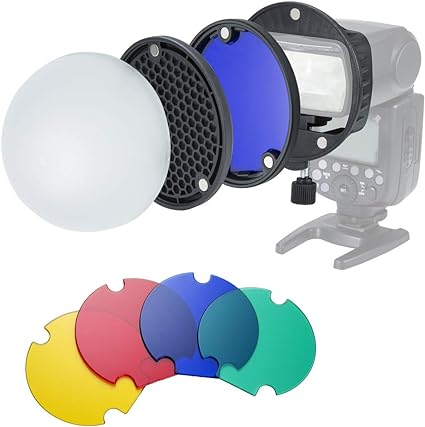 INSSTRO Zestaw akcesoriów do lampy błyskowej Speedlite Canon Nikon YONGNUO