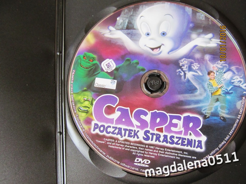 Casper początek straszenia dla dzieci DVD