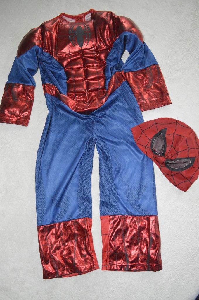 TU Spiderman, kostium, strój - 2 części, 3-4 lata, 98-104 cm