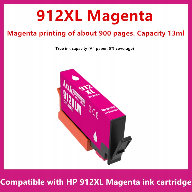 912 XL 912XL ink cartridge Premium Color 1szt tusz