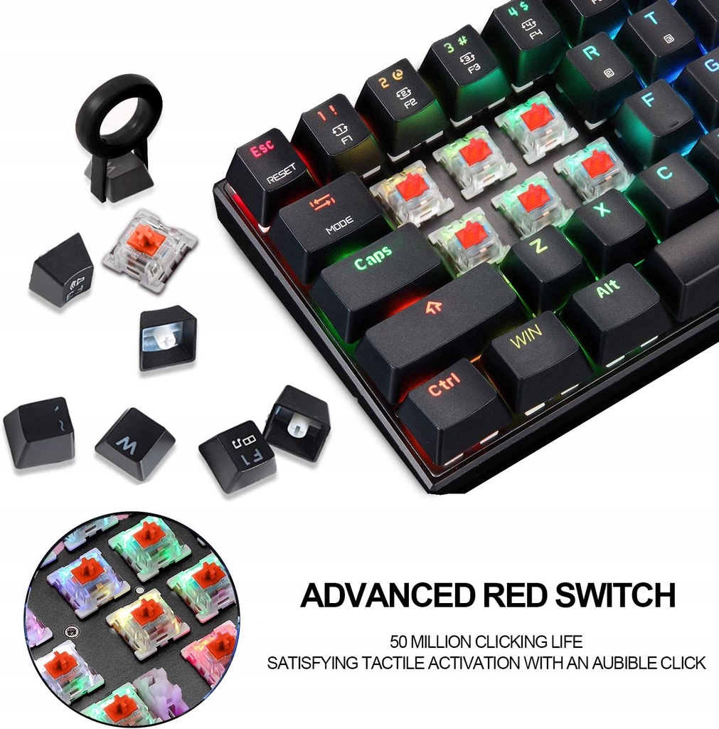 Купить ИГРОВАЯ КЛАВИАТУРА MOTOSPEED CK61 USB-C RGB: отзывы, фото и ...