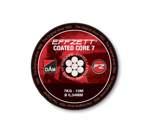 Materiał Dam Effzett Coated Core 7 0,34 mm 7kg 10m