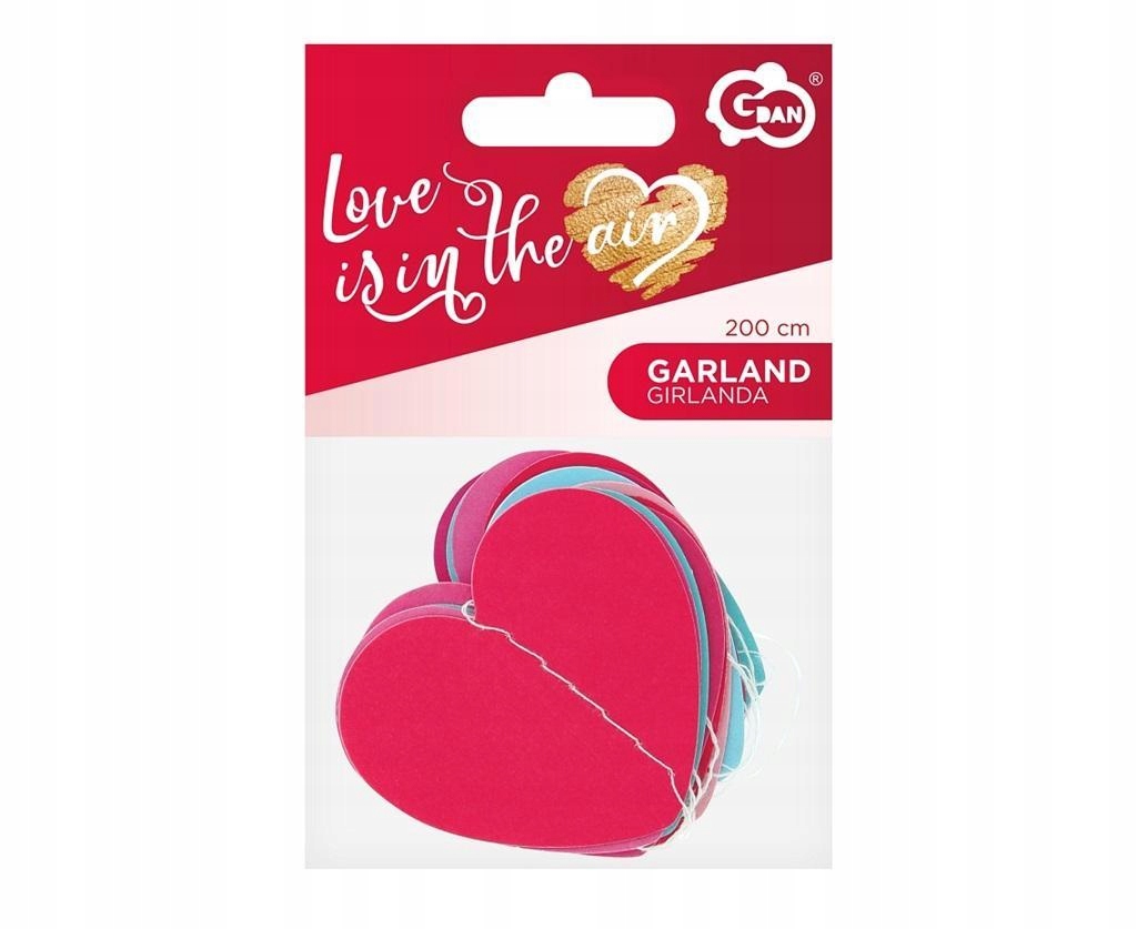 GIRLANDA PAPIEROWA LOVE IS IN THE AIR... 200CM