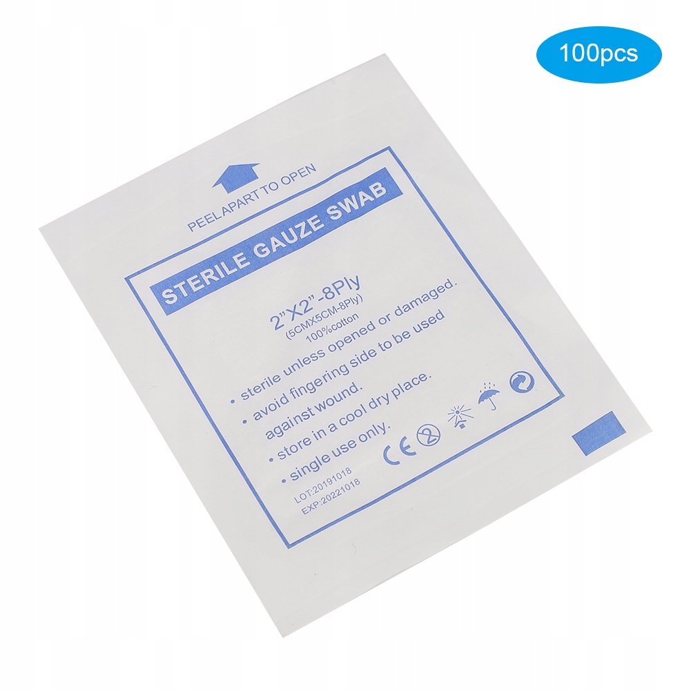 100 sztuk 5 x 5 cm Opatrunek medyczny z