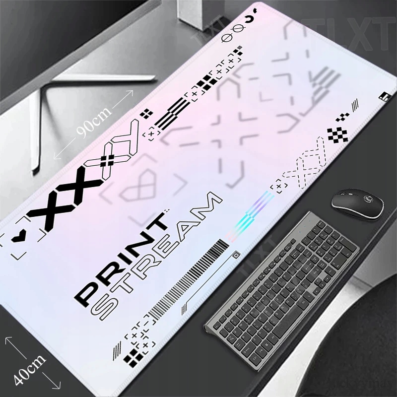 Printstream Gaming Mousepads Desk Rug Gamer Mousepad Large Mouse Mat Pink