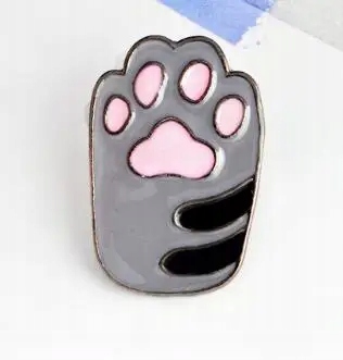 Cute cat and dog paw print different shapes a series of personalized