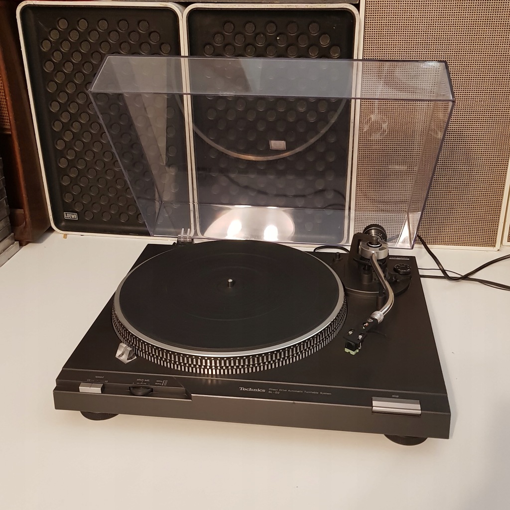 Gramofon Technics SL-D2 Czarny + Realistic Shure R47ED Nowa igła eliptyczna