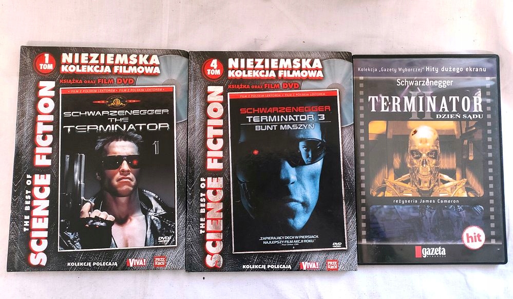 Film Terminator 1 2 3 DVD Nieziemska kolekcja filmowa viva Science Fiction