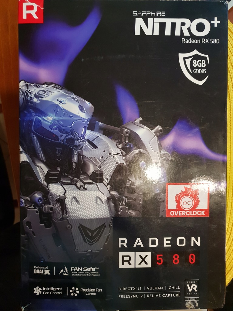 SAPPHIRE Radeon RX 580 NITRO+ 8 GDDR5