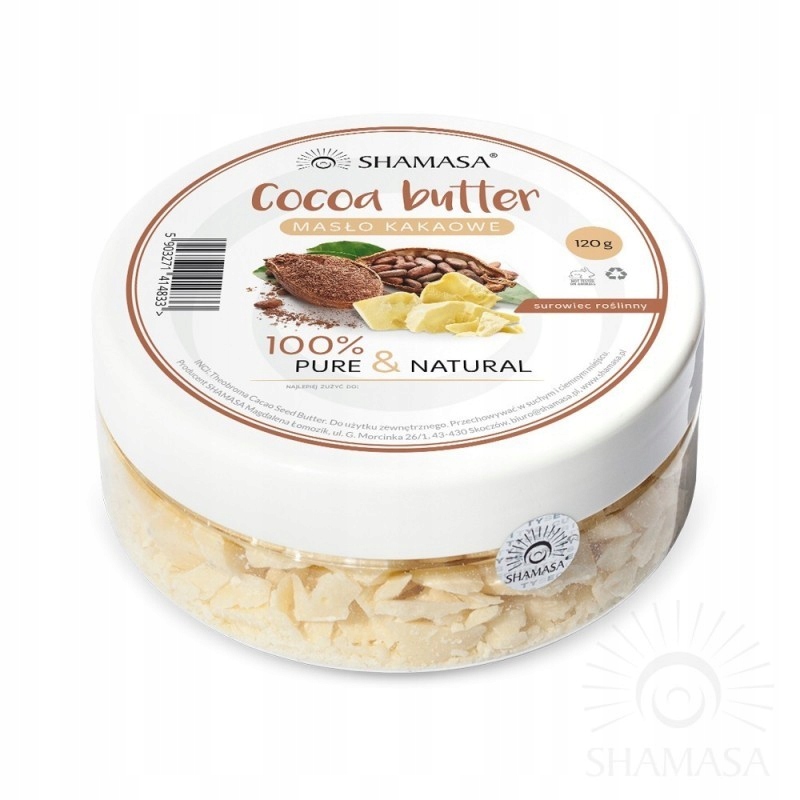 Masło kakaowe - nierafinowane 120 g SHAMASA