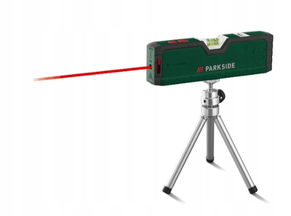 Poziomica laserowa PARKSIDE PLW A5 ze statywem, zakres do 2 m