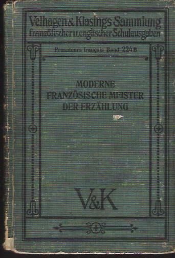 Fusch - Moderne franzosische meister der erzahlun