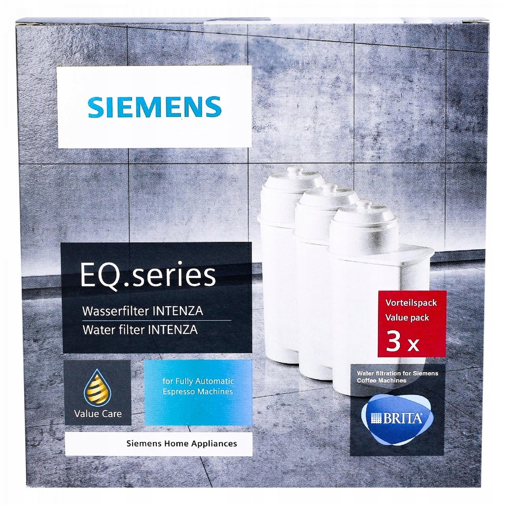 6x Wasserfilter für Siemens TK70N01/01 