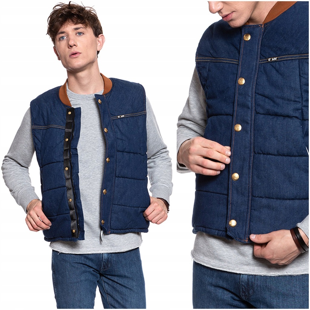 LEE PADDED VEST MĘSKI BEZRĘKAWNIK DWURZĘDOWY M