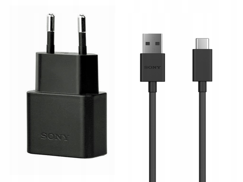 Ładowarka sieciowa Sony + USB-C do Xperia XA1 Plus