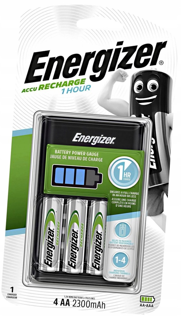 Ładowarka Energizer CH1HR3 + 4 x AA 2300 mAh