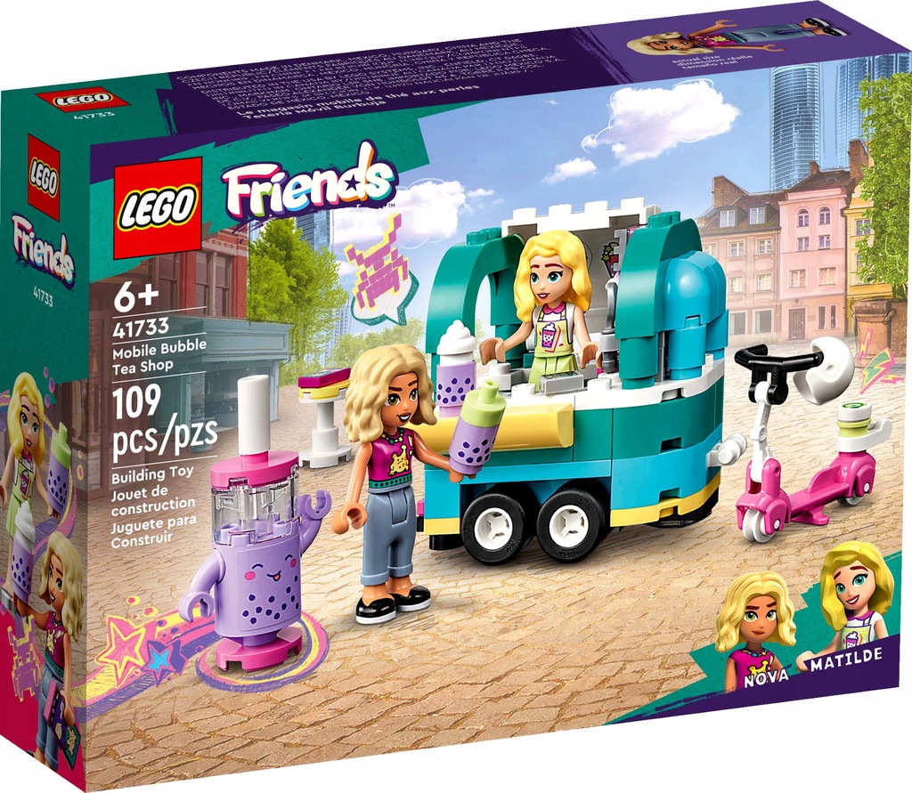 LEGO FRIENDS MOBILNY SKLEP Z BUBBLE TEA-41733