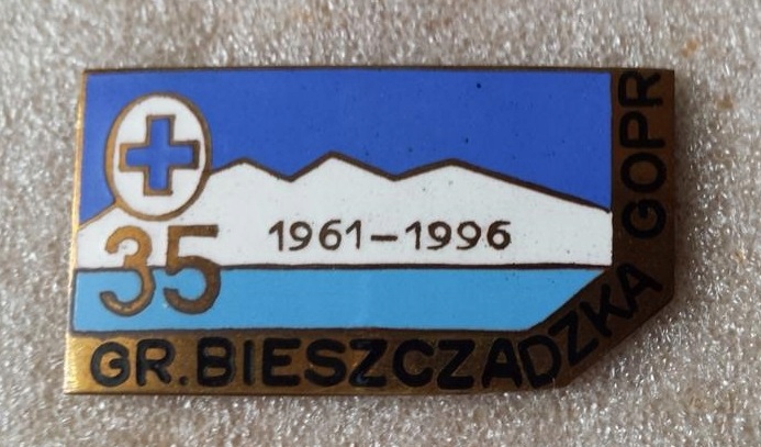 Odznaka- GOPR Grupa Bieszczadzka 35 Lat 1996