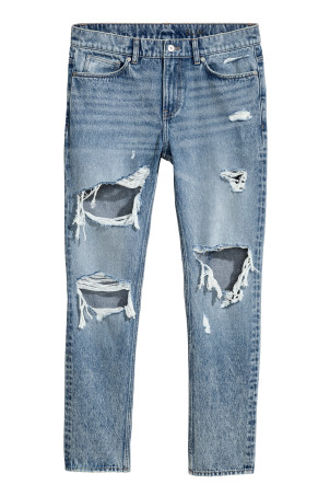 Slim Regular Trashed Jeans H&M 29 170 D195